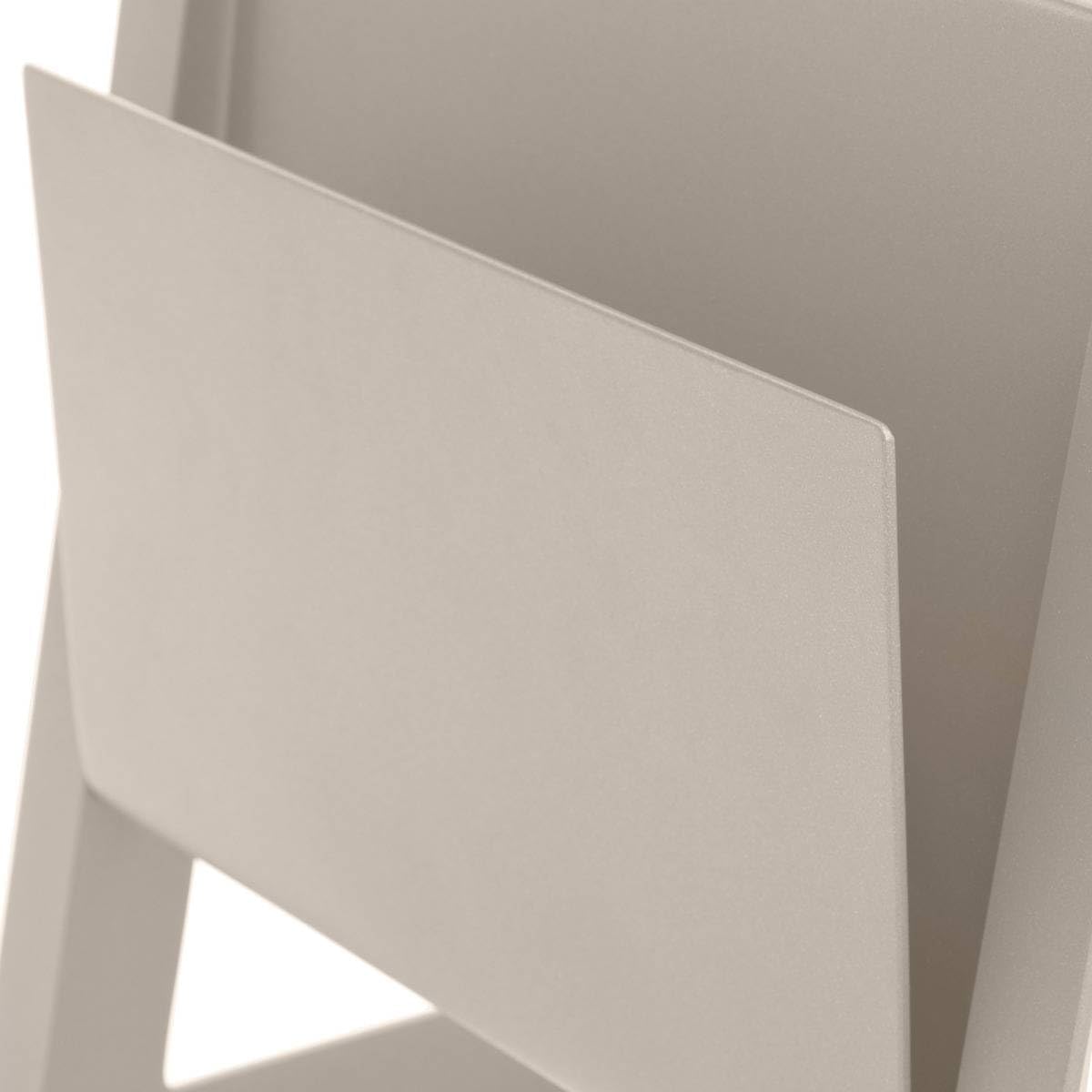 etevert - Allure table de jardin carrée 55x45x55cm aluminium argile