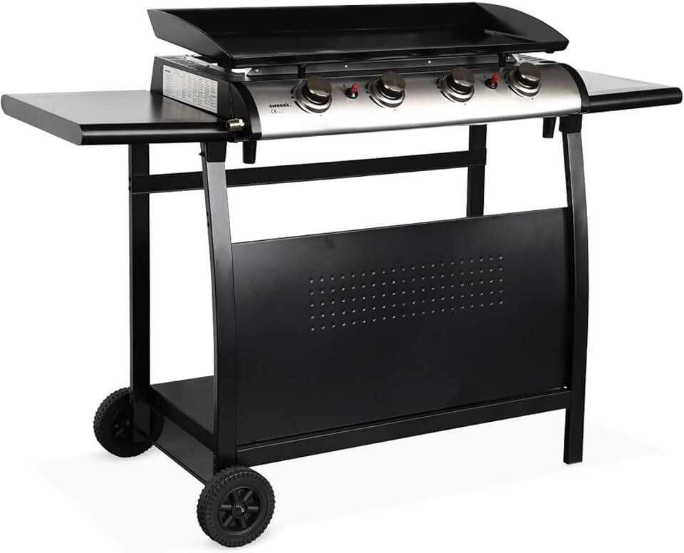 etevert - Porthos - 4 brûleurs, 10kW, INOX, plaque émaillée