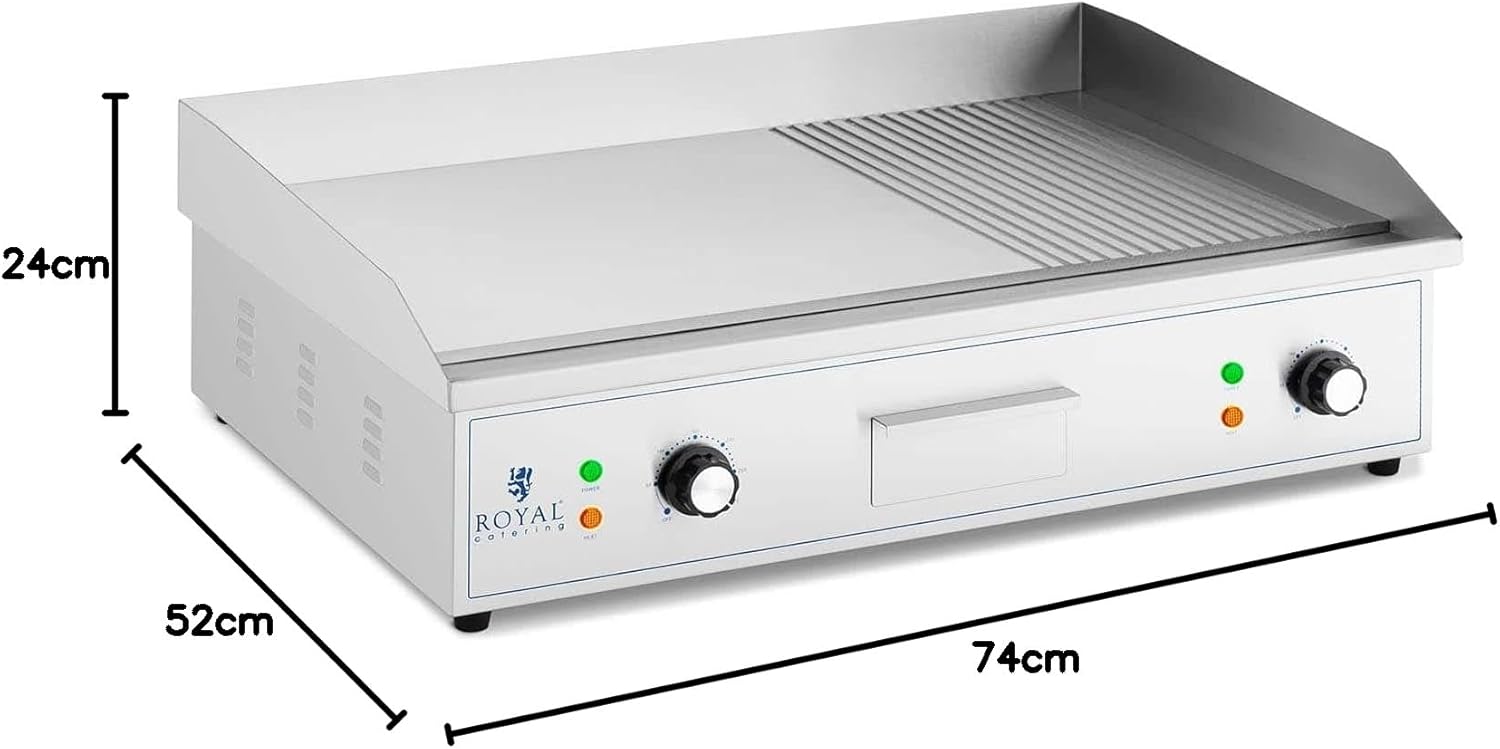 etevert - Plancha professionnelle 727x420 mm fer 4400 W RCPG51-M