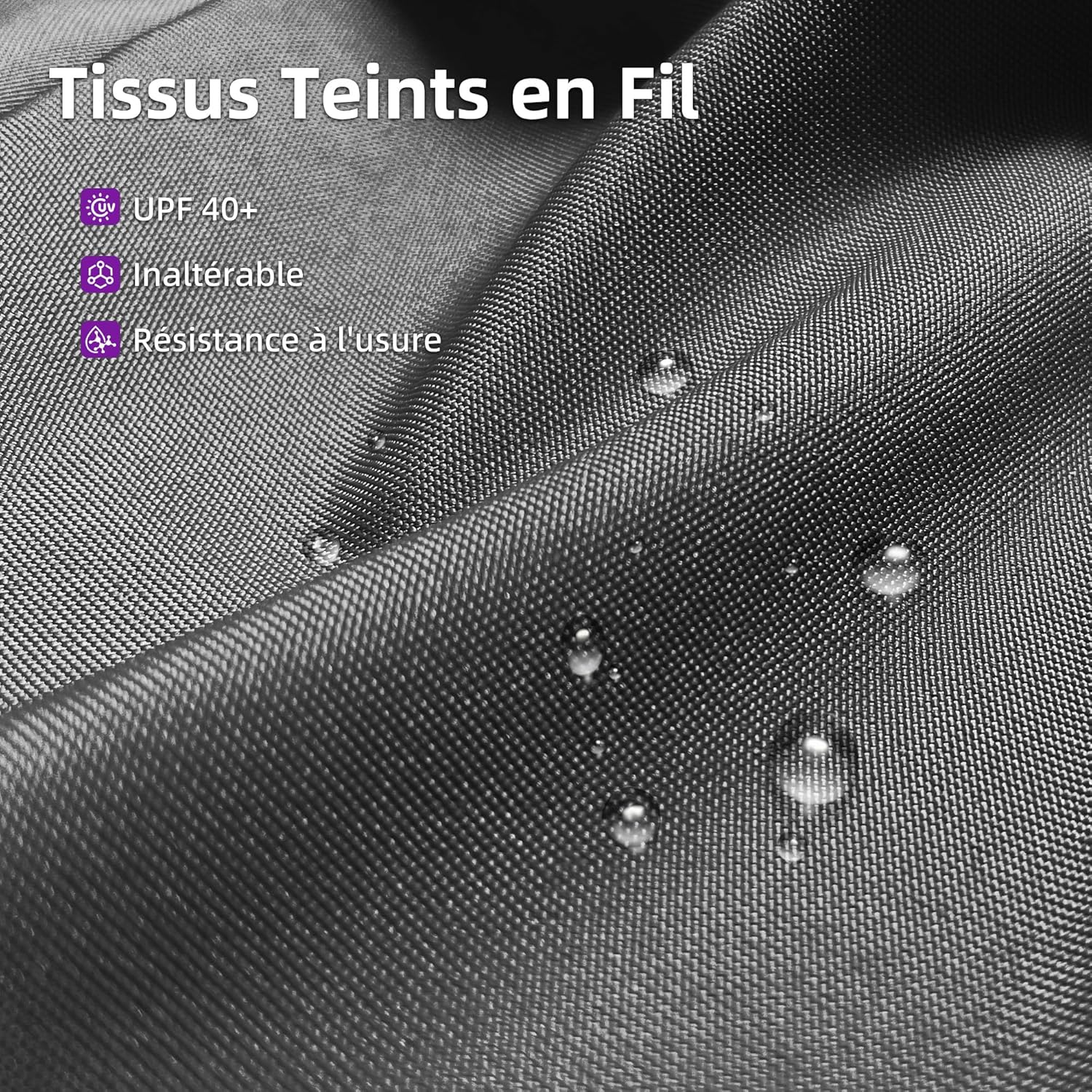 etevert - pergola aluminium série 4x3m rideau toit coulissant gris
