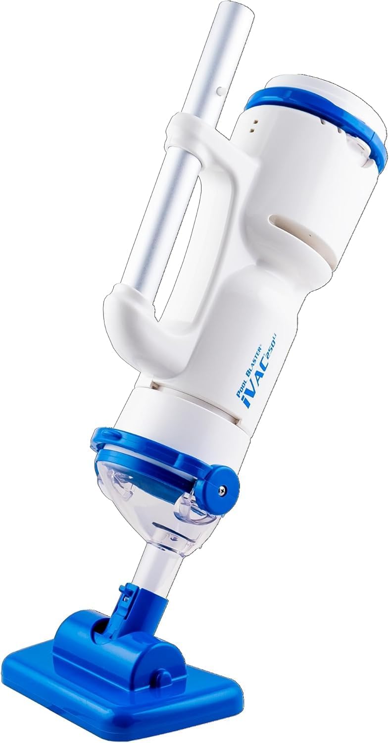 Water Tech etevert iVac 250 Li Aspirateur Piscine Électrique sans Fil, Batterie Lithium Rechargeable, Nettoyeur Puissant pour Piscine Hors Sol et Enterrée, Spa et Jacuzzi, Aspirateur Manuel