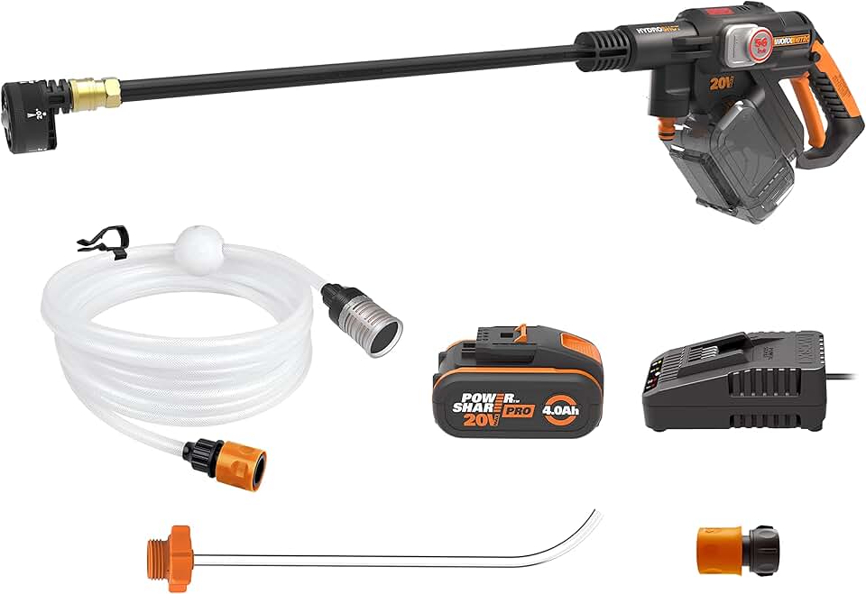 etevert - Hydroshot série 20V - sans fil, brushless, 4Ah, mobile WG633E