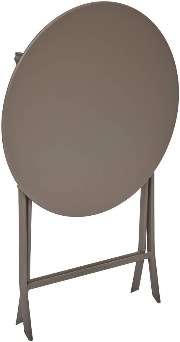 etevert - Greensboro pliante ronde - 2 places - acier renforcé, antirouille