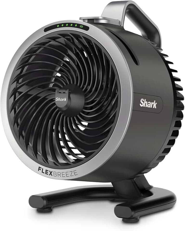 etevert - FlexBreeze - ventilateur brumisateur portable, léger, 5 vitesses silencieux, utilisation sans fil, FA050EU