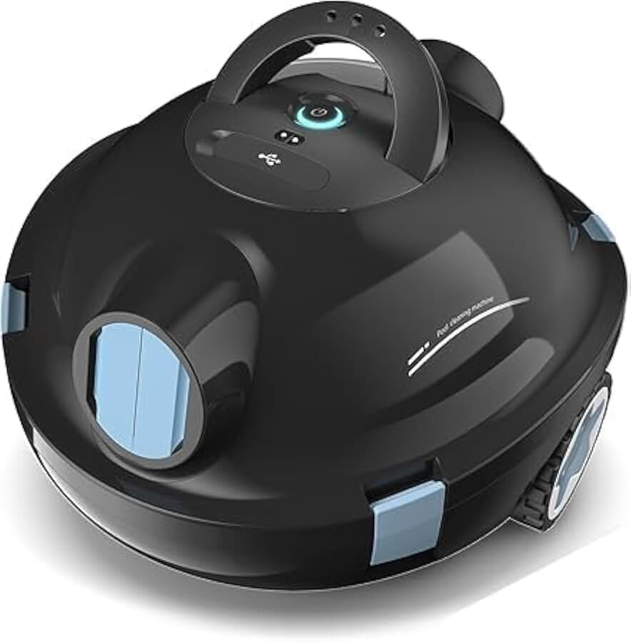 etevert – Robot piscine sans fil, 120 min autonomie, pour 100 m² – Noir