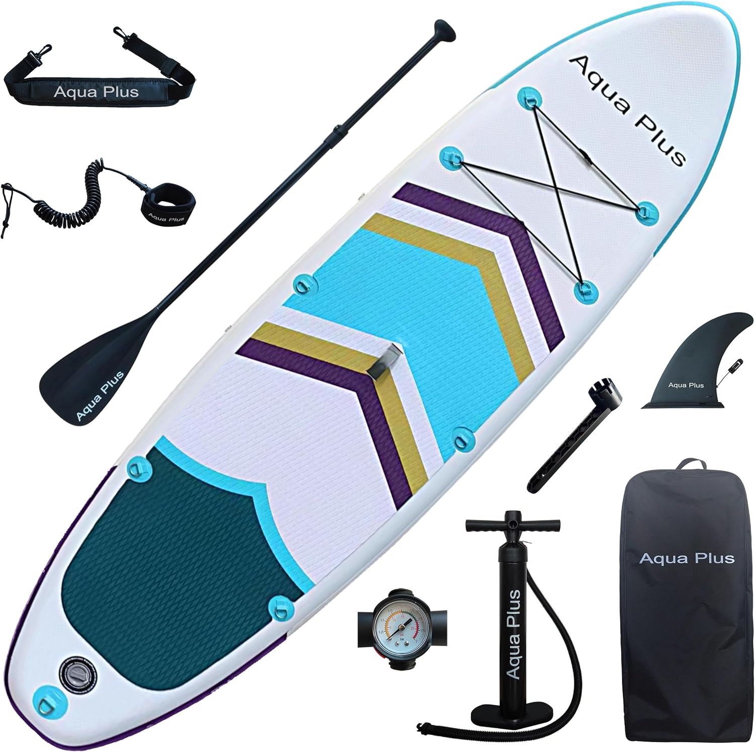 etevert - planche SUP gonflable 15cm - pagaie, sac, pompe