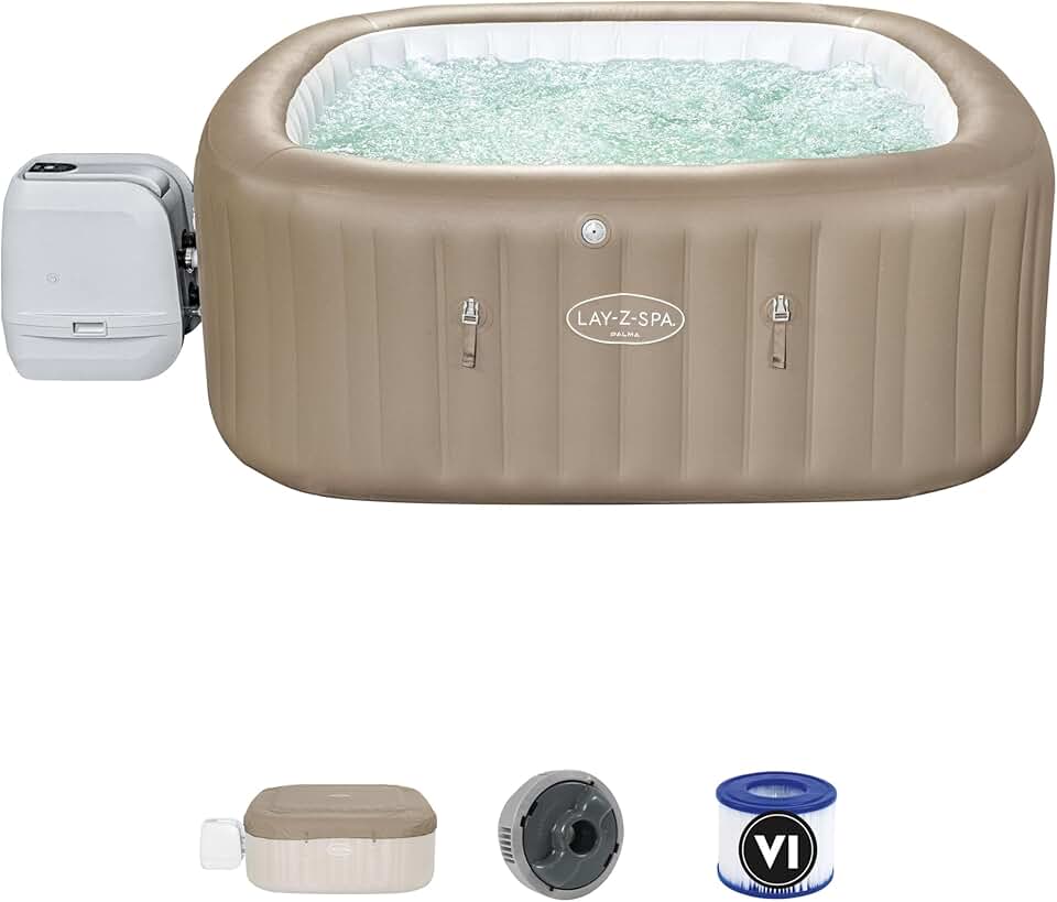 etevert - etevert Palma Hydrojet Pro - carré - 5-7 places, spa gonflable