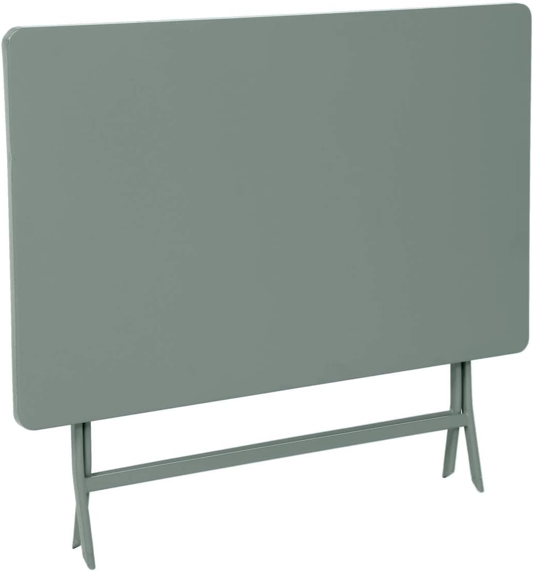 etevert - Greensboro - table pliante 4 places acier vert olive
