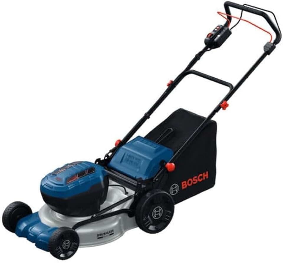etevert Pro Tondeuse à gazon autotractée sans-fil GRA18V2-46SP (largeur de coupe: 46 cm, hauteur de coupe: 30-70 mm, sac de ramassage en tissu 60 l, accessoire de mulching, sans batterie)