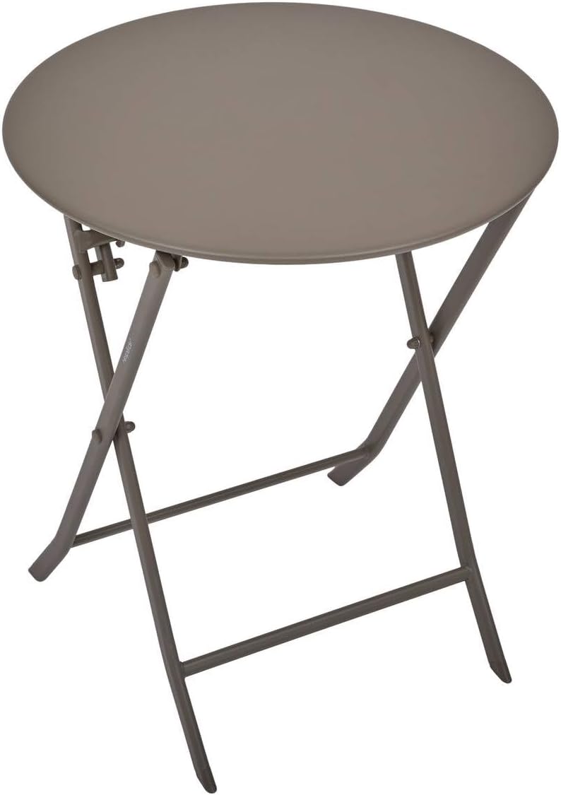 etevert - Greensboro pliante ronde - 2 places - acier renforcé, antirouille
