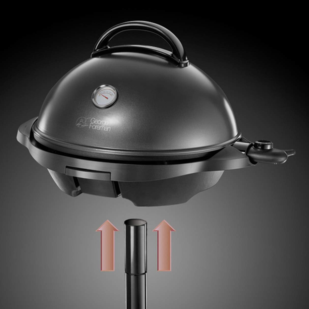 etevert - Barbecue 2 en 1 - 44,5cm - Électrique, grill avec bac à graisse, 2400W, 22460-56