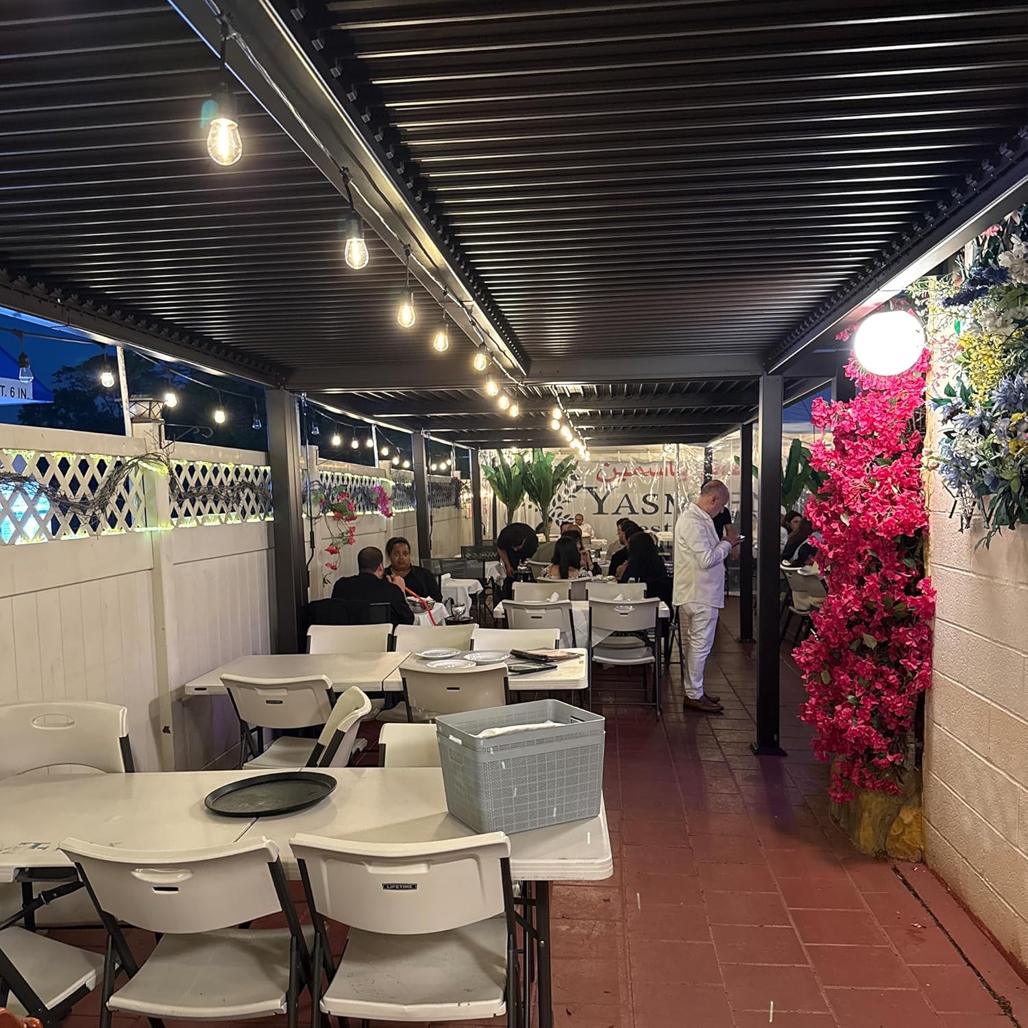 etevert - Pergola bioclimatique 4x3,3m - alu, lames orientables, 13,2m²