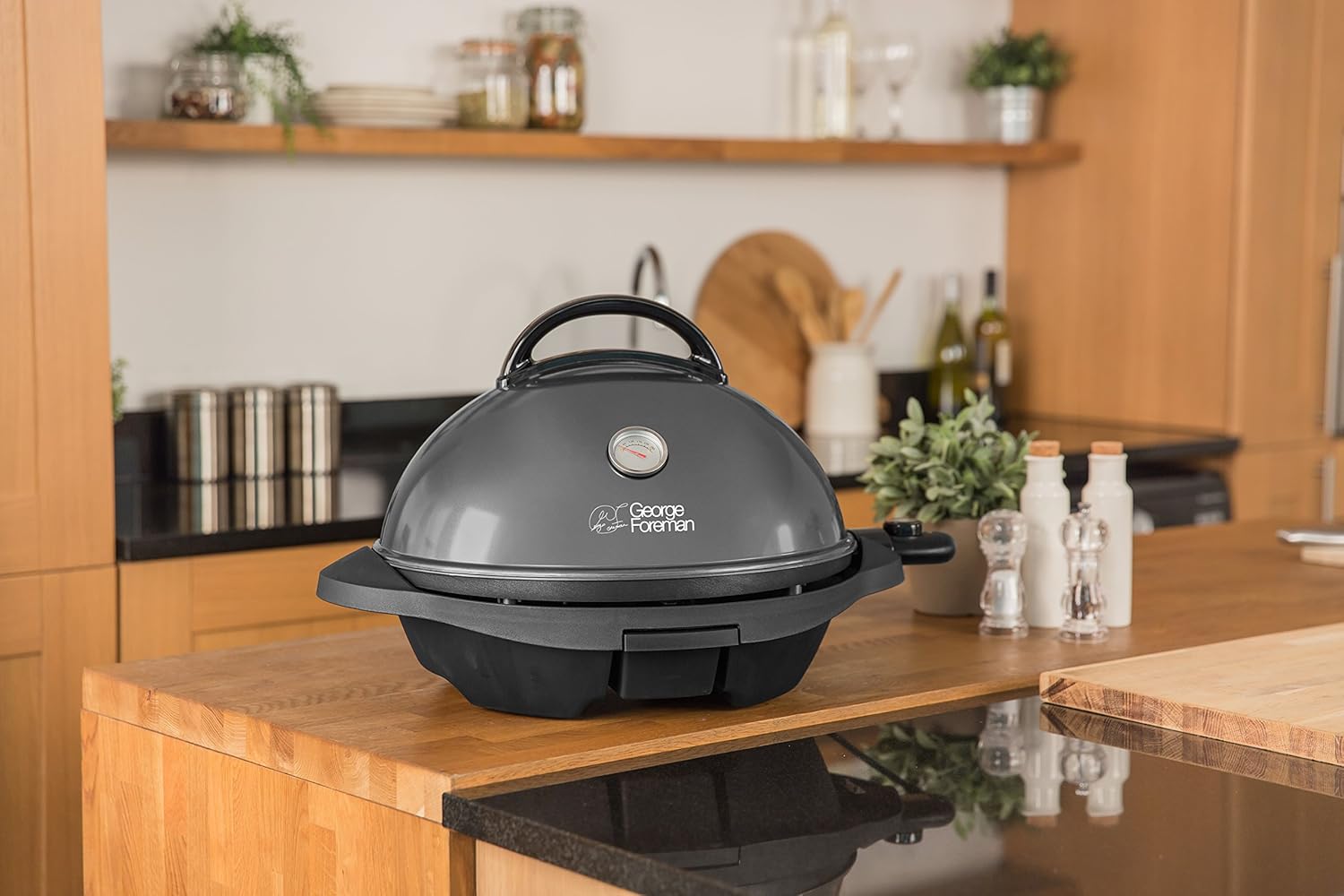etevert - Barbecue 2 en 1 - 44,5cm - Électrique, grill avec bac à graisse, 2400W, 22460-56