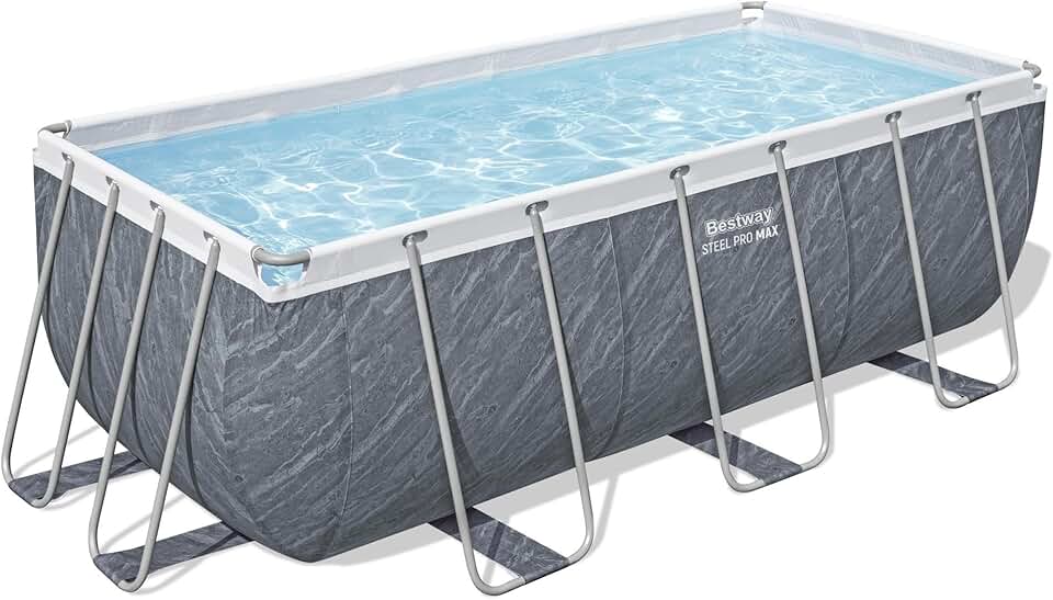 etevert - Steel Pro Max piscine hors sol - 412x201x122 cm - gris