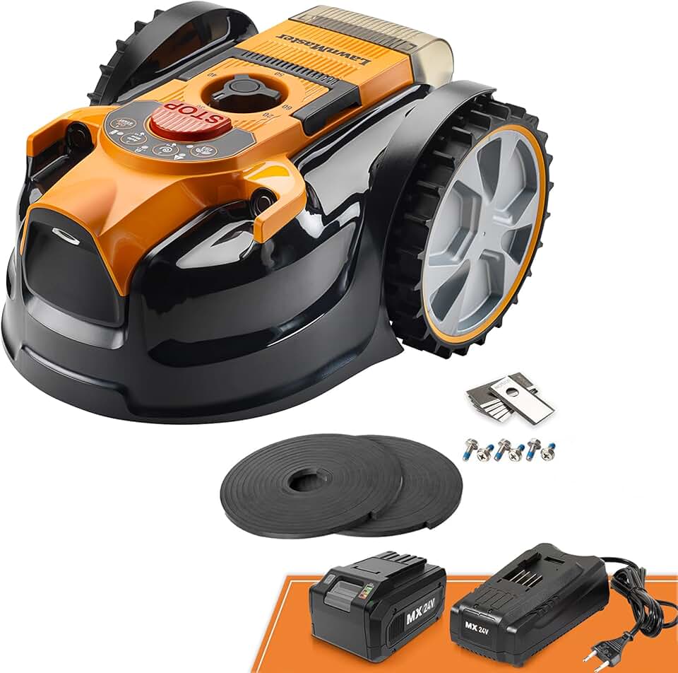 etevert - OcuMow série 16 - 200㎡ - robot tondeuse sans fil, évite obstacles VBRM16 Plus
