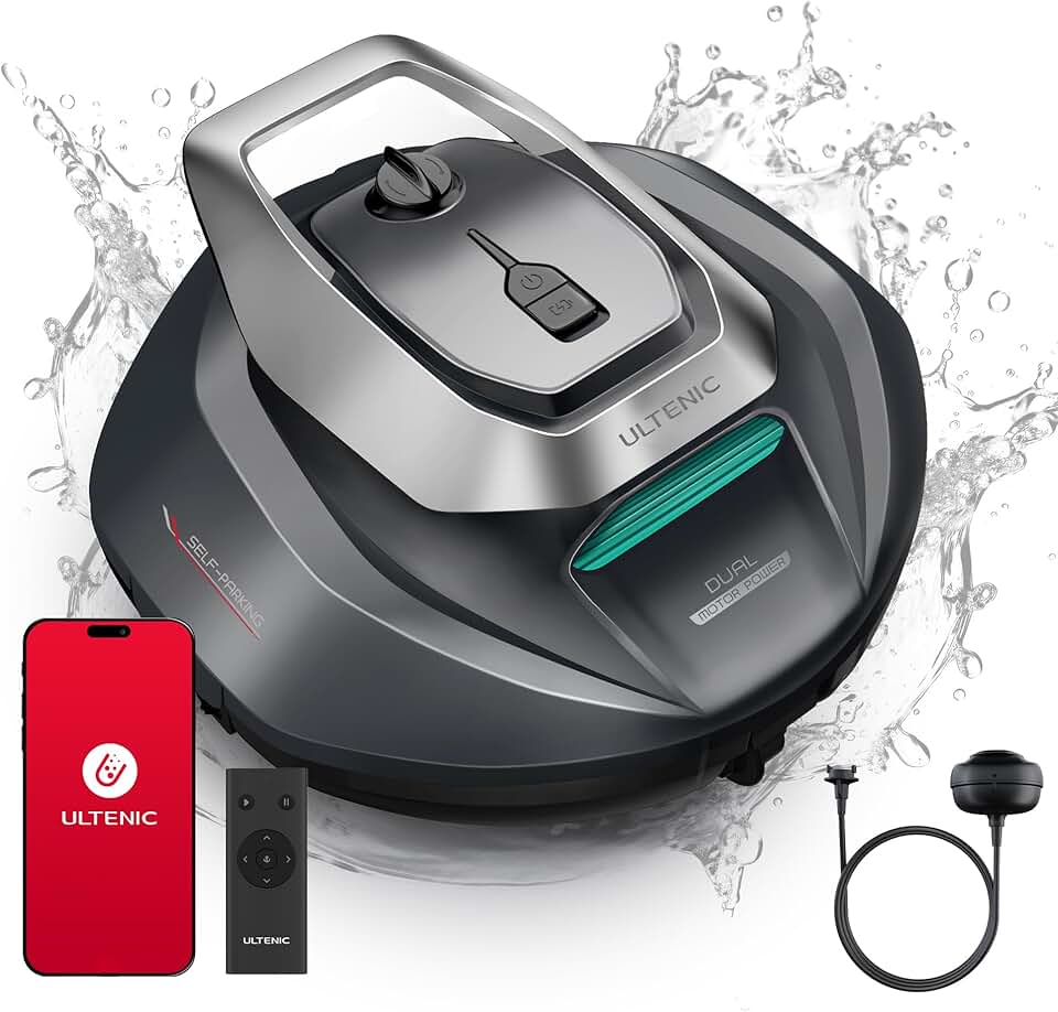 etevert - Pooleco 10s - 80㎡ - robot piscine sans fil, APP, 90min, haute aspiration