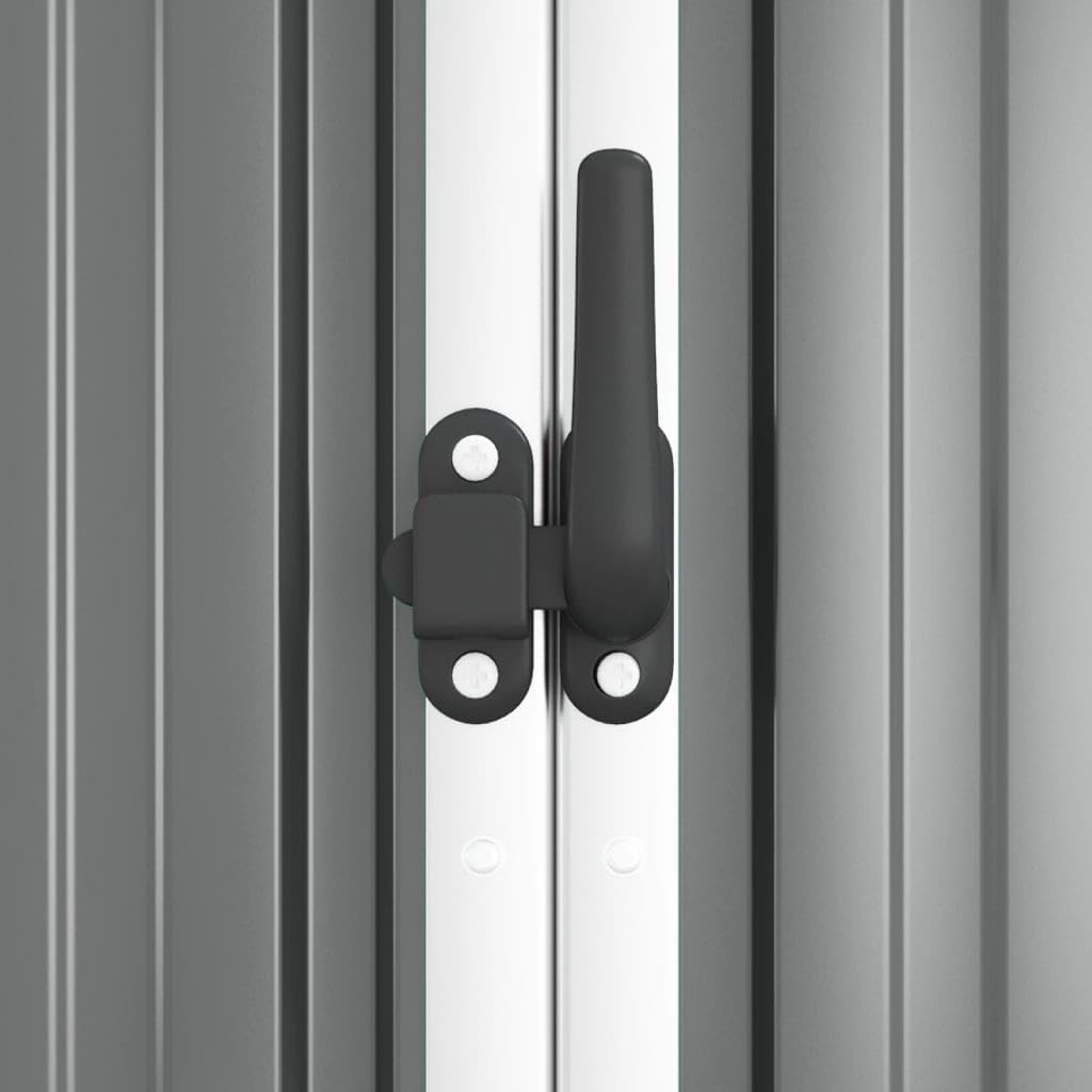 etevert Abri à Outils de Jardin Gris 225x89x161 cm Acier galvanisé, Maison & Jardin, Pelouses & Jardins, Vie en extérieur, Structures extérieures, Cabanes & abris de Jardin, Gris, (Poids 36.62KG)