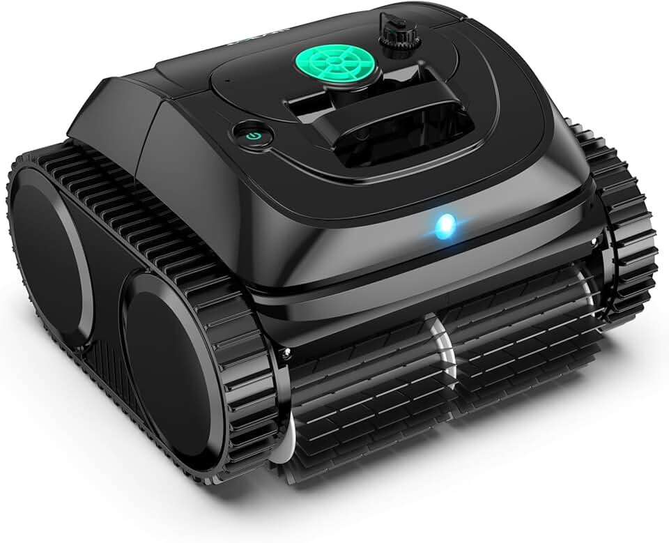 etevert - C1-Plus Robot Piscine Sans Fil - Nettoyage 4-en-1, Paroi & Ligne d'eau, 160min/160m², Navigation Intelligente, A