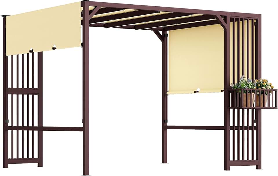 etevert - Pergola série UV30+ - 3x2,5m - toit ouvrant, résistante hiver