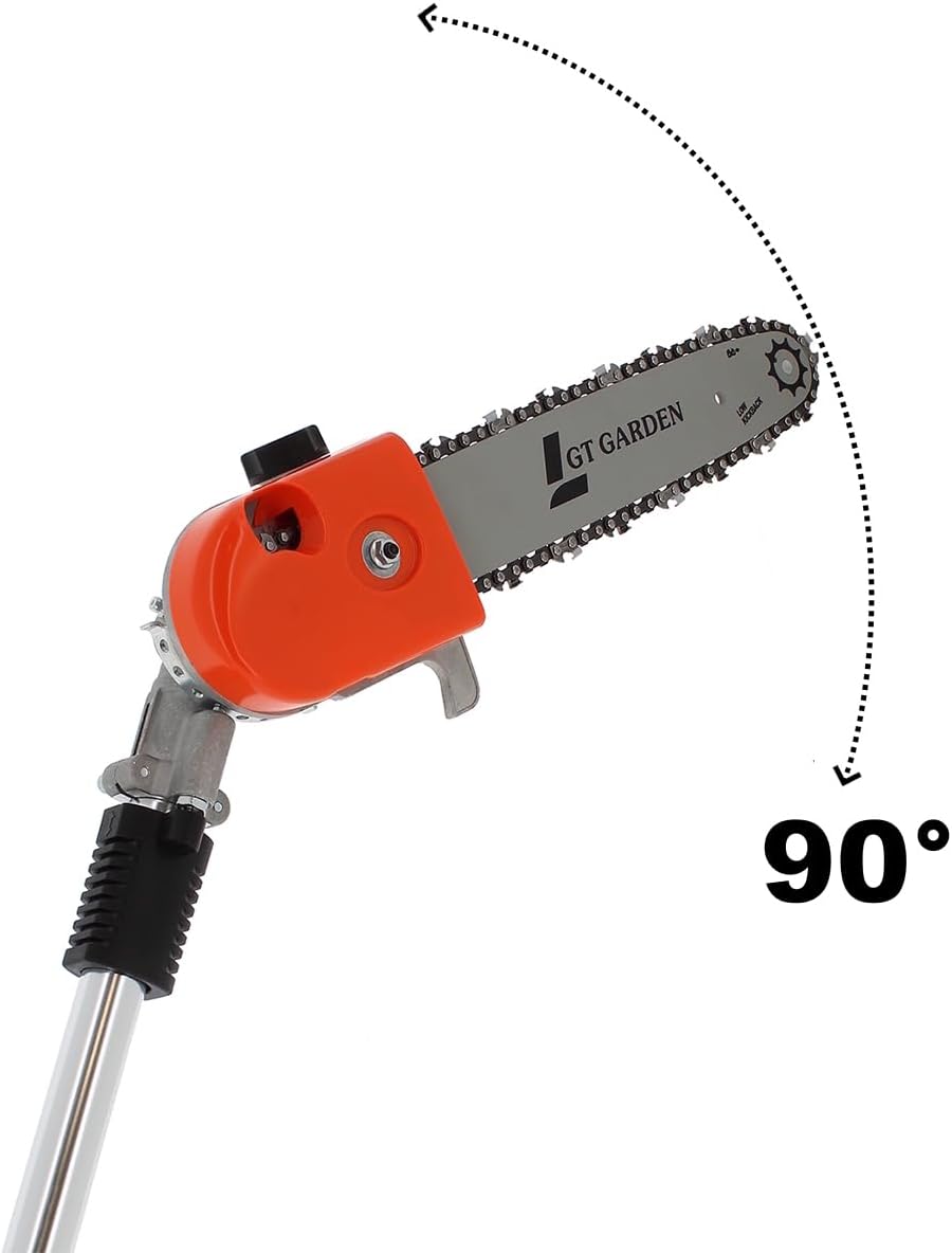 etevert - Élagueuse thermique perche orientable 4,15m 52cm3 3CV