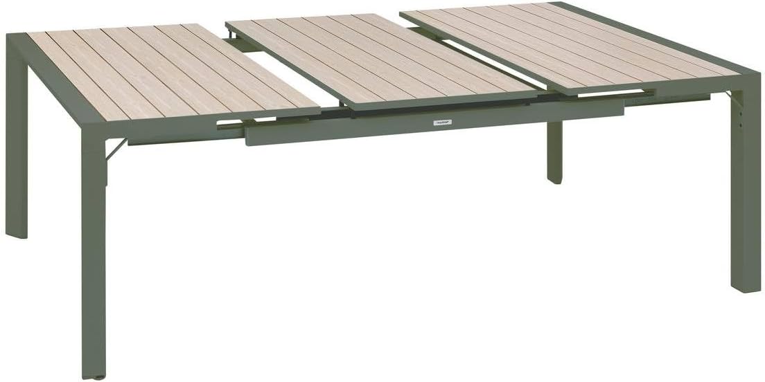etevert - Evasion - table extensible 10 places - alu et effet bois