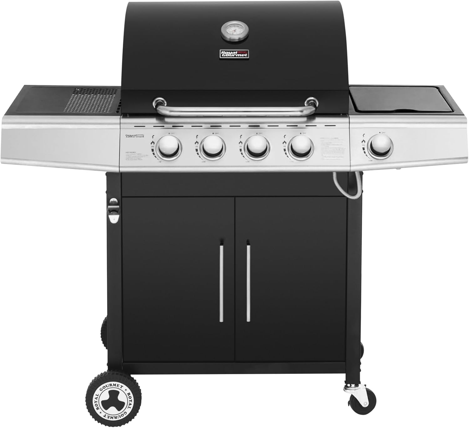 etevert – Barbecue Série 4+1 – 14,5kW, inox, tablettes, 2 portes