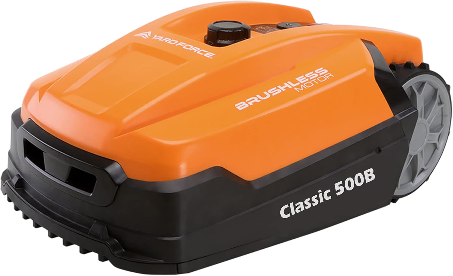 etevert - Robot tondeuse Classic - 500m² - Bluetooth, noir/orange