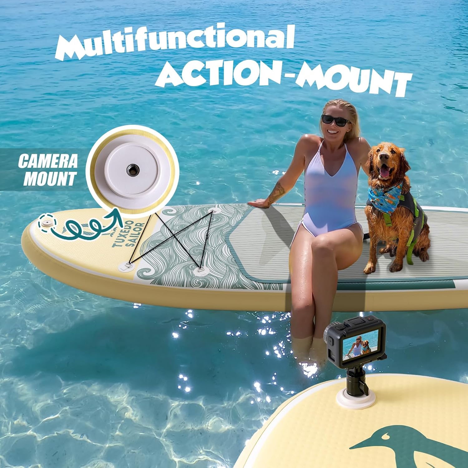 etevert - Paddle gonflable adulte - planche SUP avec accessoires complets