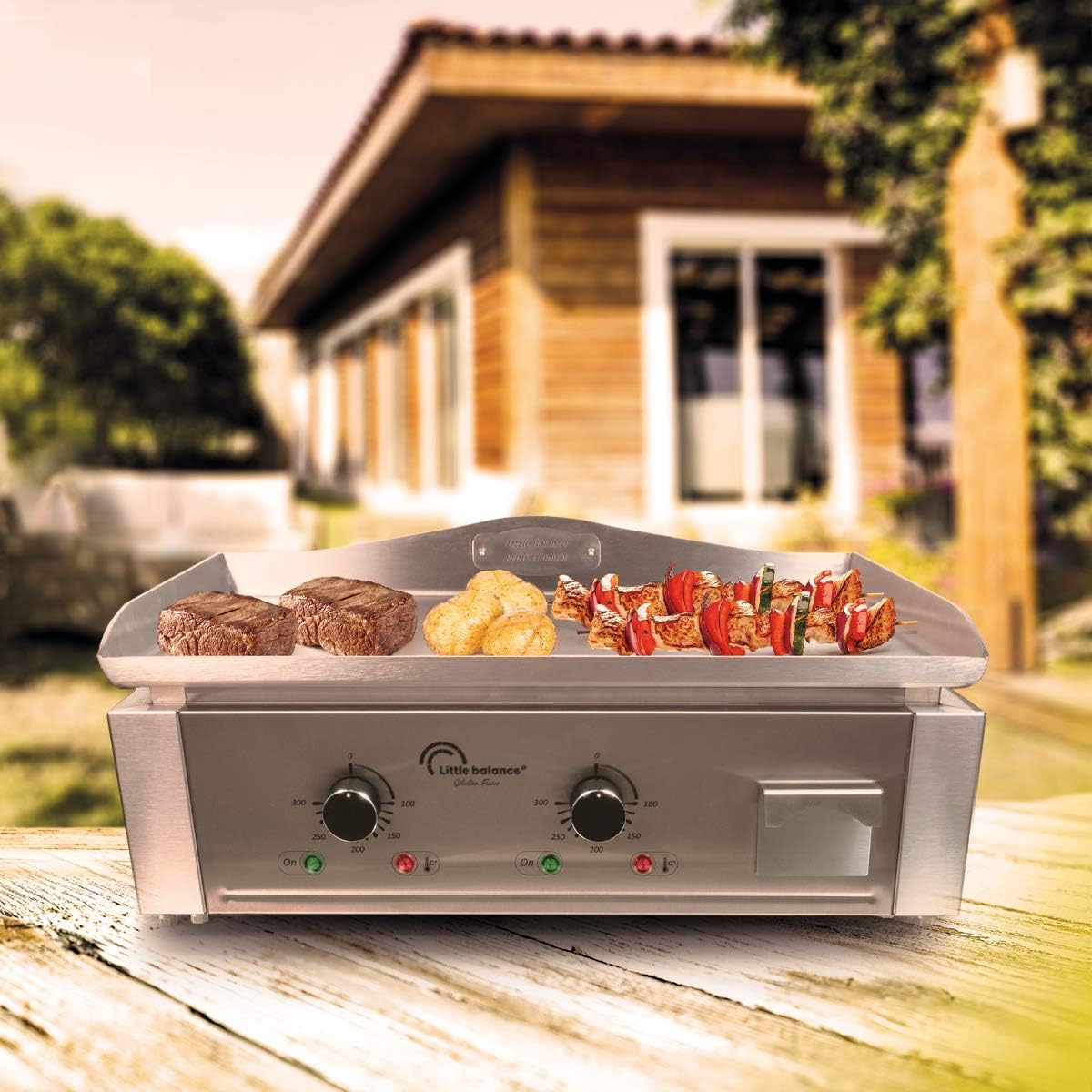 etevert - Aquitaine Pro série - inox - 2 zones, 3500W - 8476