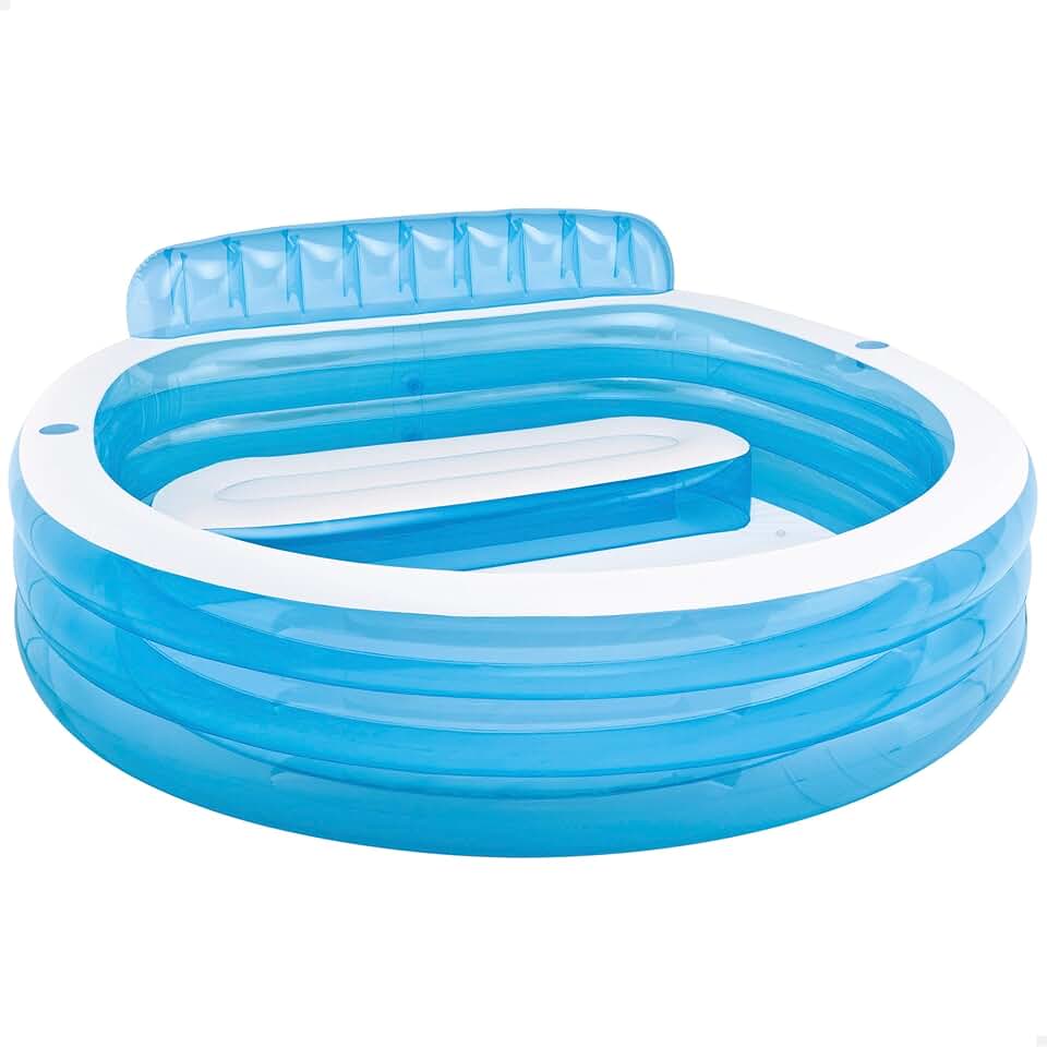 etevert - Swim Center Family Lounge - 229x218x76 cm - Piscine avec sièges - 57190NP