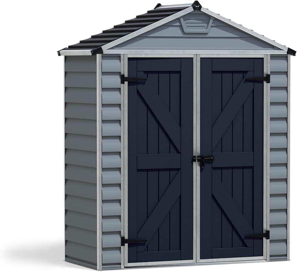 etevert by etevert Abri de Jardin en Kit etevert 1.7m², Cadre en Aluminium, Panneaux en Polycarbonate, Gris