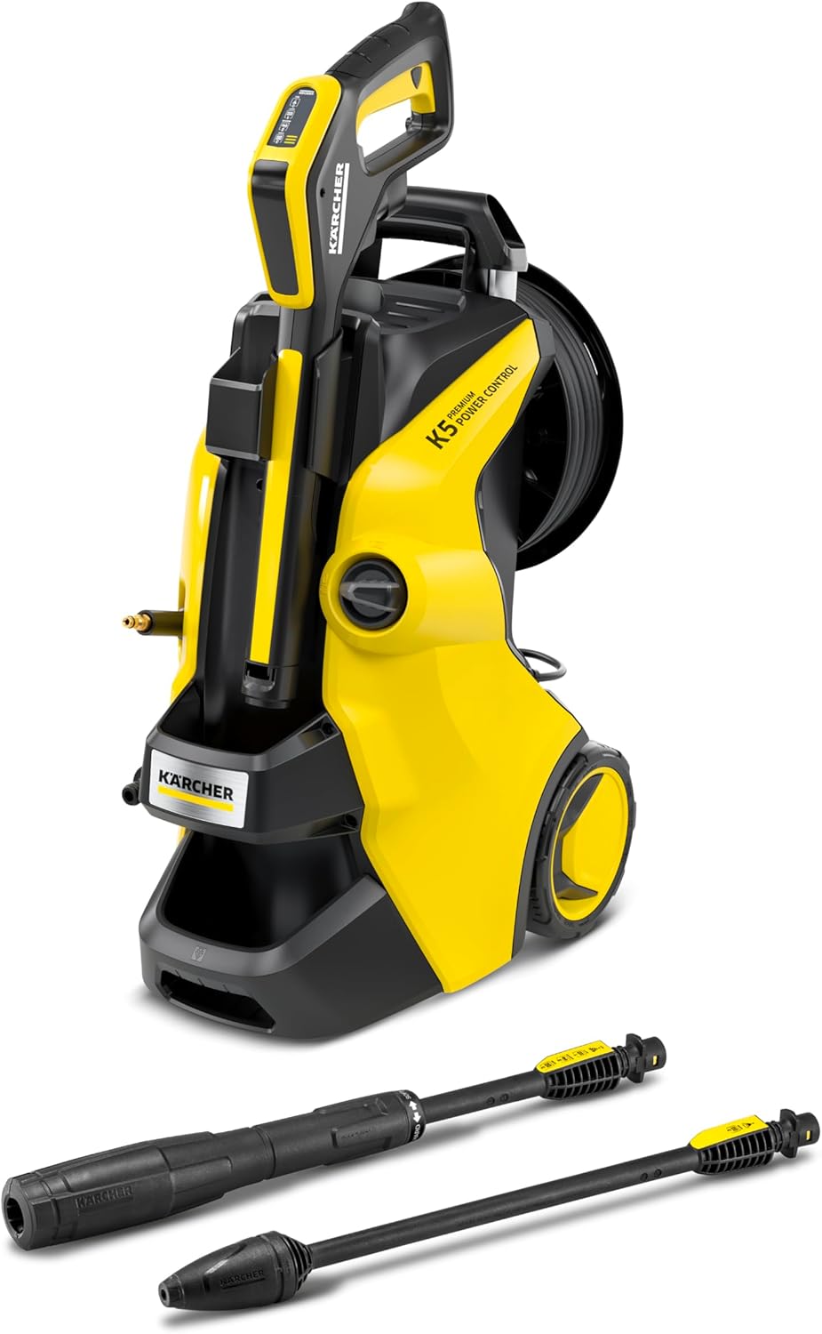 etevert Nettoyeur Haute Pression K 5 Premium Power Control, Pression : max. 145 bar, Débit : 500 l/h, Surface : 40 m²/h, Poids : 13,9 kg, Flexible et Pistolet Haute Pression, Rotabuse, Lance