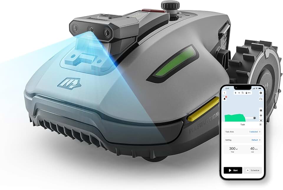 etevert - YUKA Mini - 700 m² - tondeuse robot AI vision triple caméra YUKA Mini