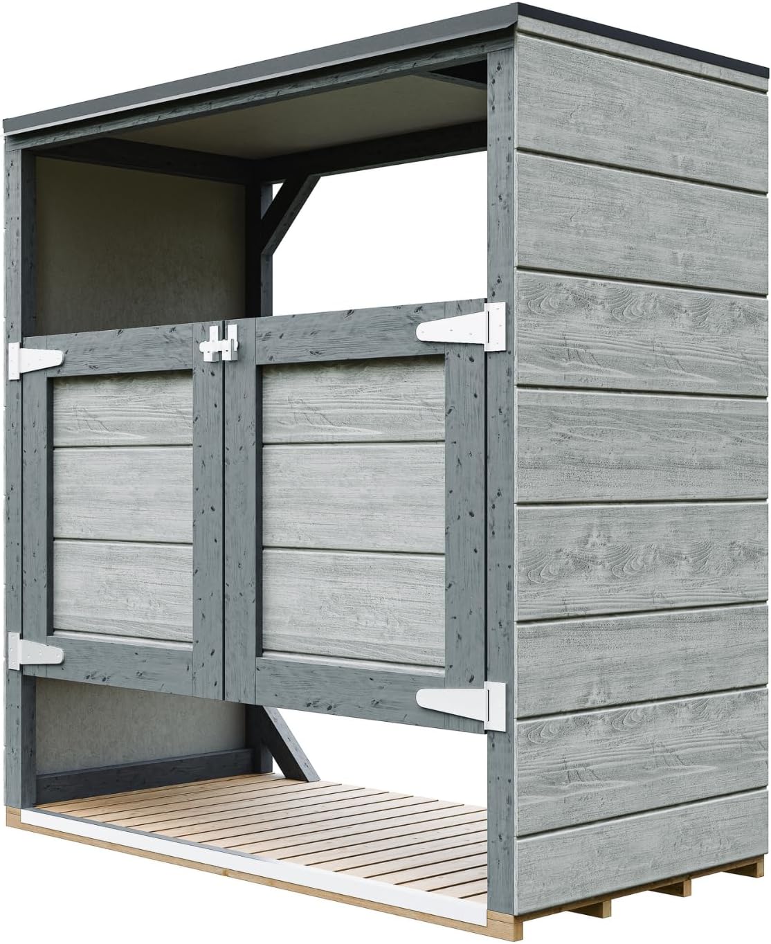 Abri de Jardin pour poubelles, Cache Poubelle extérieur 2x240L – Coffre de Rangement Exterieur, Armoire de Jardin, cabane de Jardin Exterieur – etevert M980A-TUNDRA Cavern