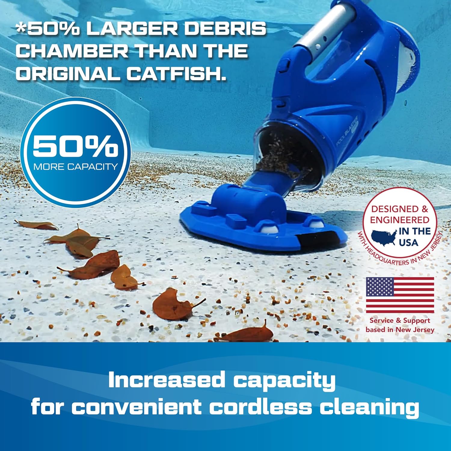 etevert - Catfish Gen 2 - 45 min autonomie - puissant spa & piscine - Catfish