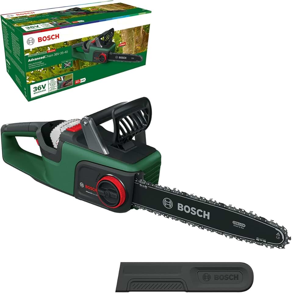 etevert - AdvancedChain série 36V - 35 cm - vitesse 14 m/s, bois dur, 36V, AdvancedChain 36V-35-40
