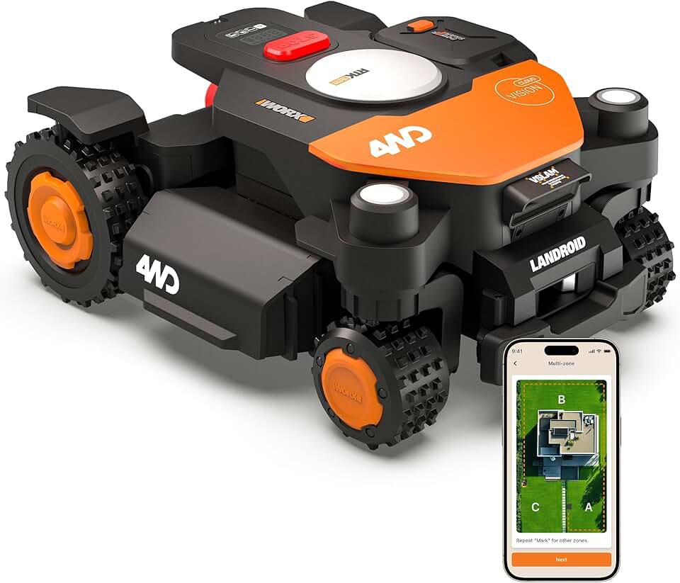 etevert - Vision Cloud 4WD - robot 600m² AI, VSLAM, RTK Cloud - WR340E