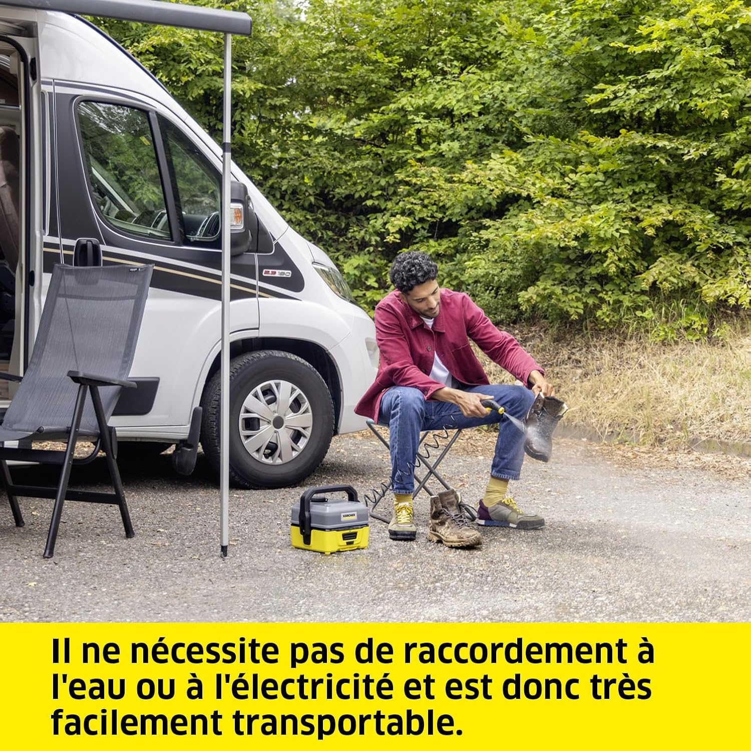 etevert - OC 3 - 2,2 kg - basse pression, batterie Lithium-Ion, 4 L, tuyau 2,8 m