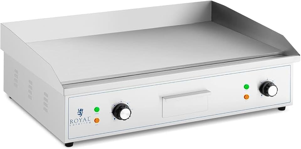 etevert - plancha électrique pro, 727x420mm, 4400W, cuisson, 74242