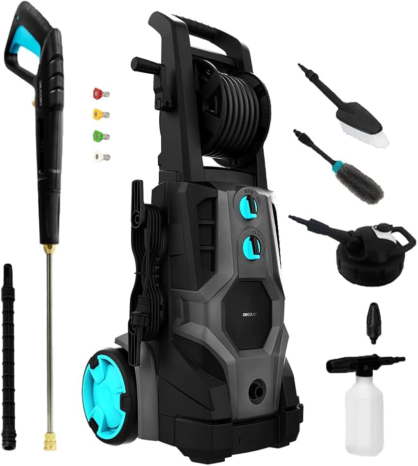 etevert - HydroBoost 3200 - nettoyeur haute pression, 3200 W, 225 bars, 540 l/h, action 14 m, moteur brushless