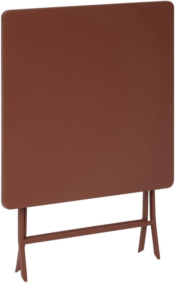 etevert - Greensboro - 2 places 70x70cm - table pliante acier acajou
