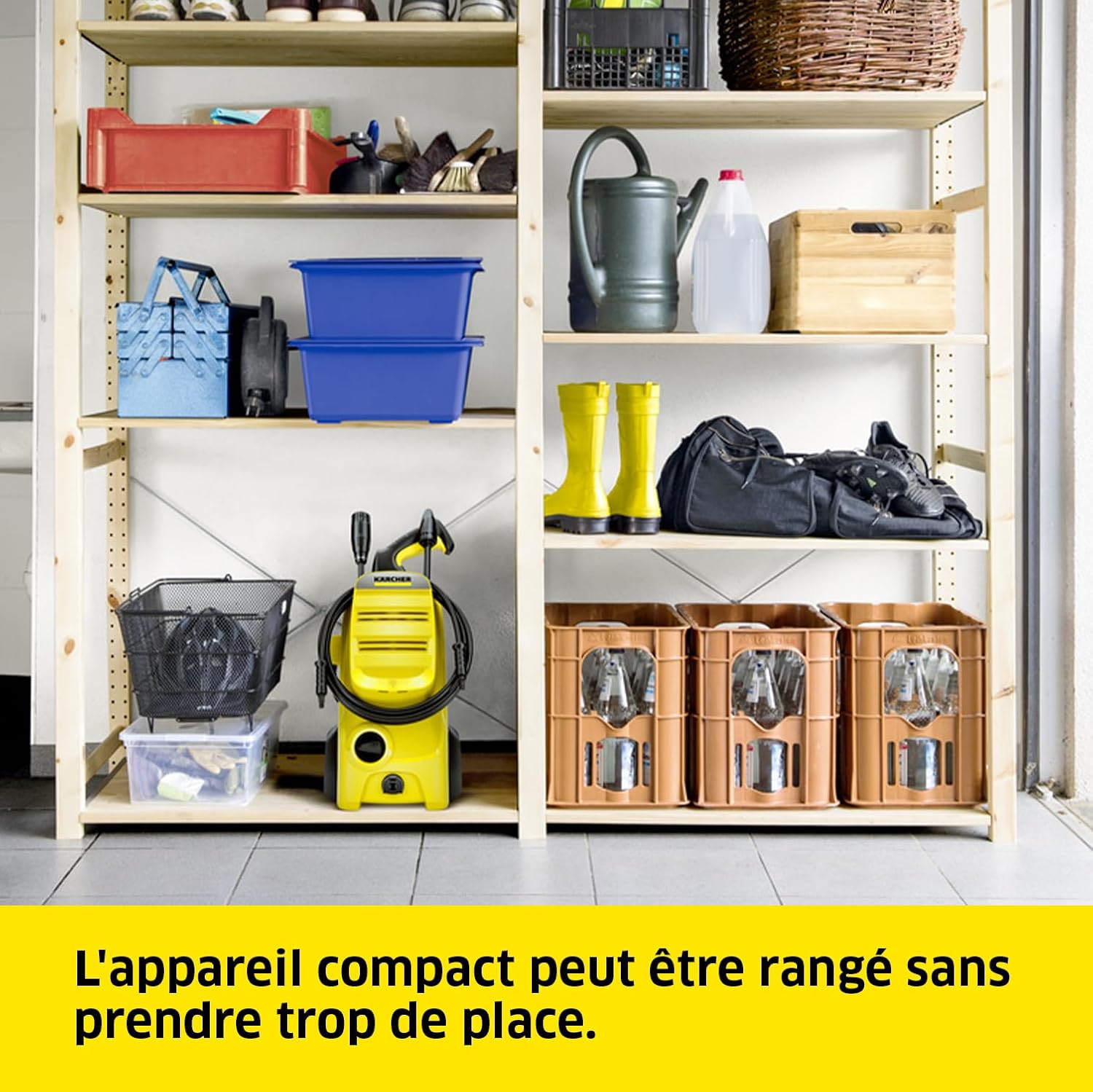 etevert Nettoyeur Haute Pression K 4 Classic Home, Pression : Max. 130 Bar, Débit : 420 l/h, Surface : 30 m²/h, Filtre à Eau, Poids : 4,6kg, Pistolet Haute Pression, Rotabuse, Lance, Home Kit