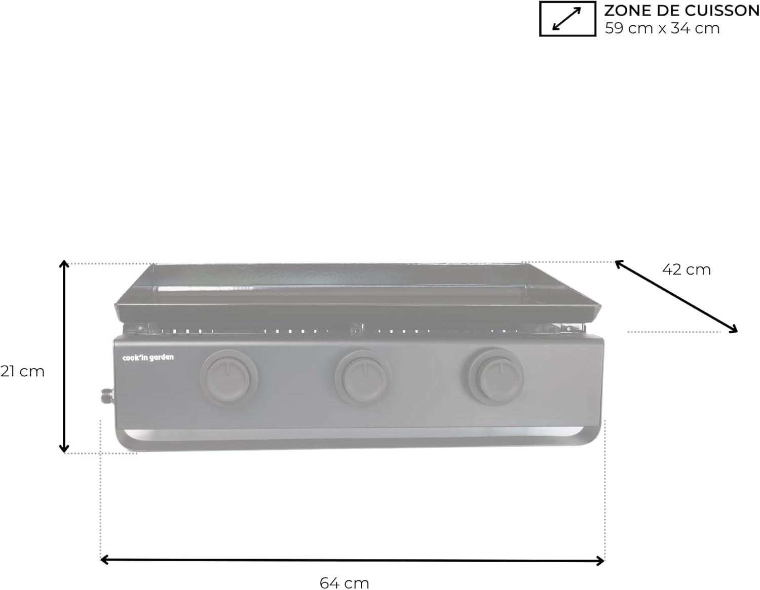 etevert - Tempo 3 brûleurs - 6 kW - acier émaillé - bac amovible
