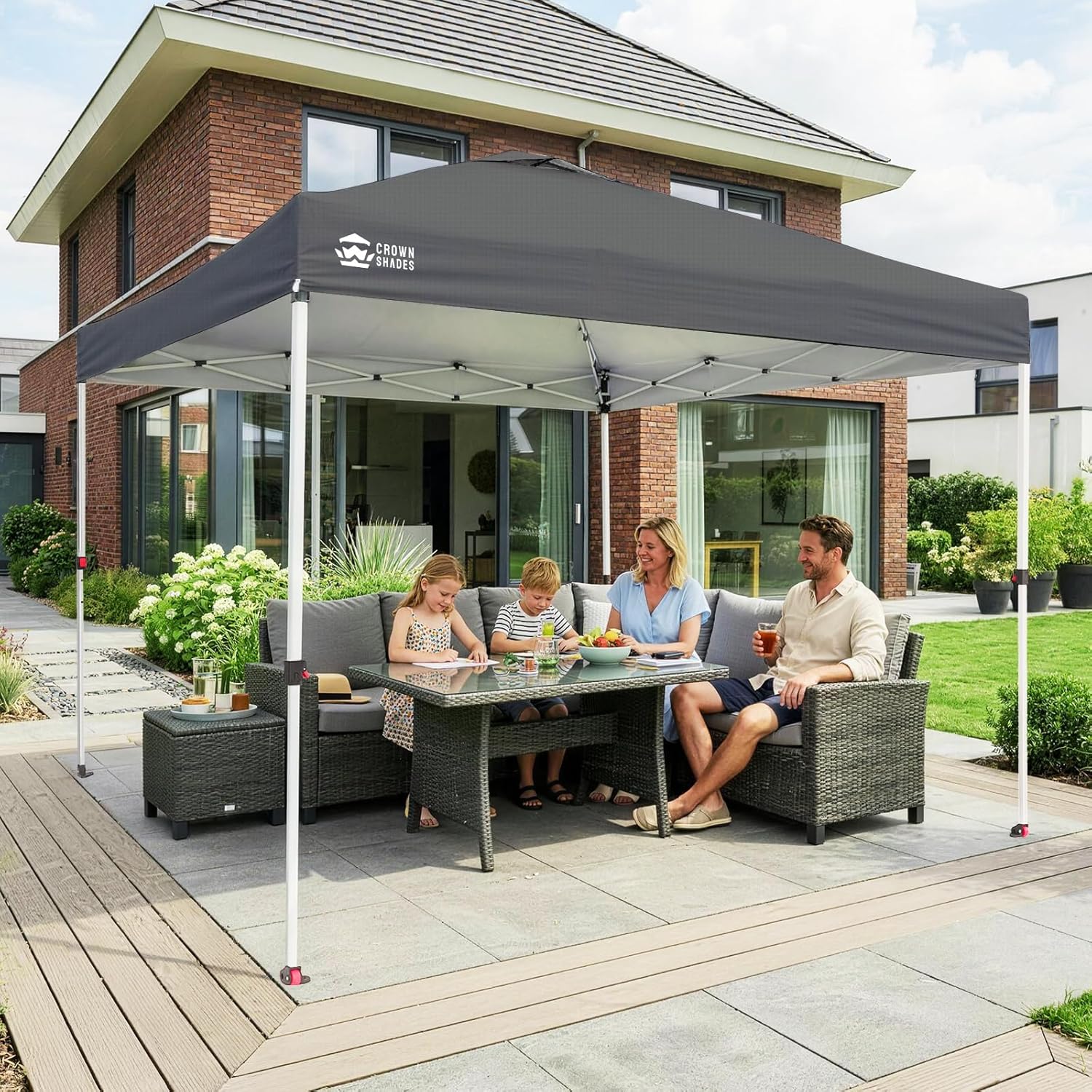 etevert - pop-up gazebo - 3x3m - imperméable, UPF 50+, sacs de sable
