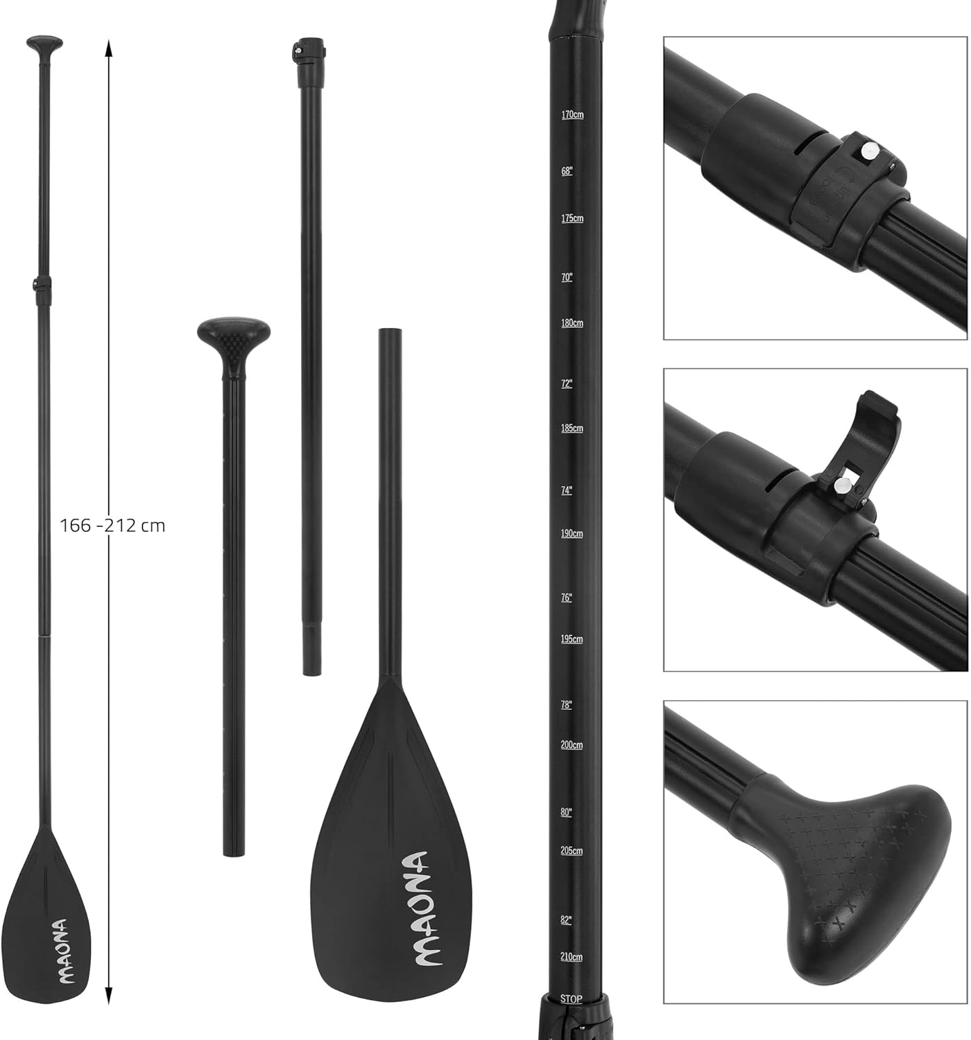 etevert - SUP gonflable série Stand Up - 305/308/320/380 cm - PVC, 120/150 kg, 10/15 cm d’épaisseur