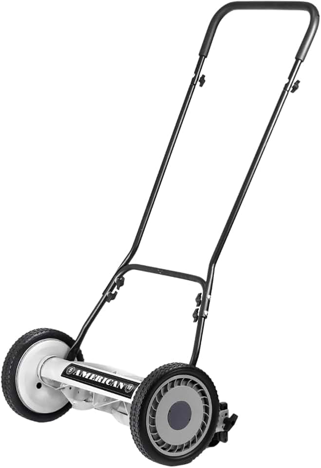 etevert - Tondeuse Hélicoïdale 5 lames 45cm réglable, silencieuse