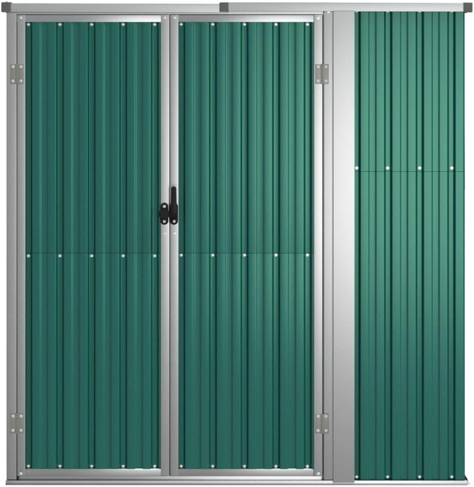 etevert Abri à Outils de Jardin Vert 161x89x161 cm Acier galvanisé, Maison & Jardin, Pelouses & Jardins, Vie en extérieur, Structures extérieures, Cabanes & abris de Jardin, Vert, (Poids 29.62KG)