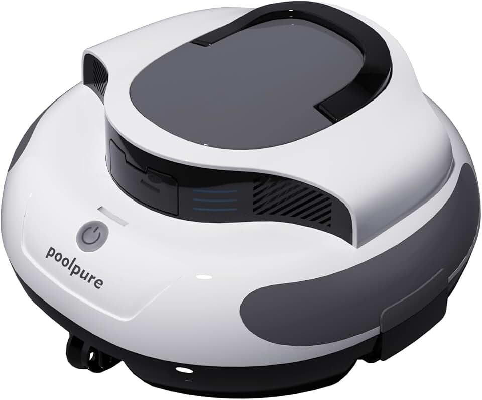 etevert - Robot piscine sans fil - 5000mAh, double moteur, LED, auto-stationnement, IPX8, max 90㎡