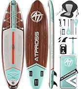 etevert Planche de paddle gonflable 350 x 89 x 15 cm, 200 kg Extra Wide Stand Up Paddle pour adultes avec