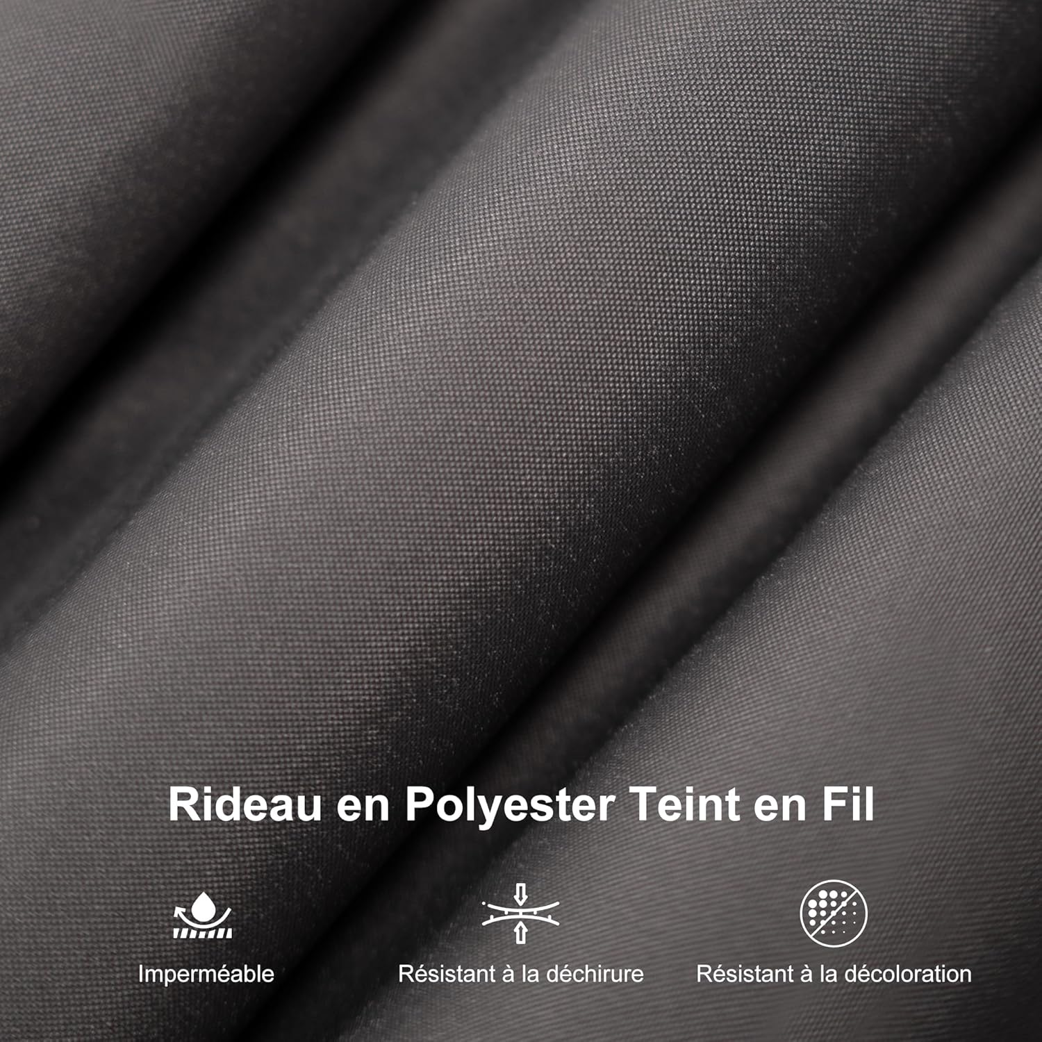 etevert - tonnelle aluminium 4x3m, éclairage intégré, rideaux, gouttière